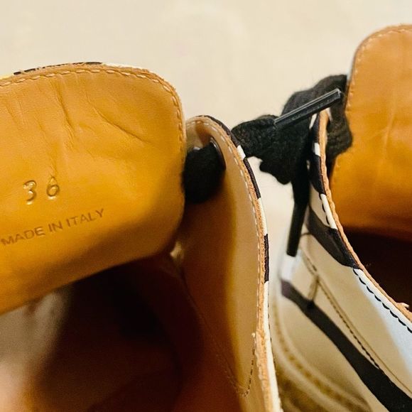 Authentic Prada Striped Platform Creepers - Picture 16 of 16